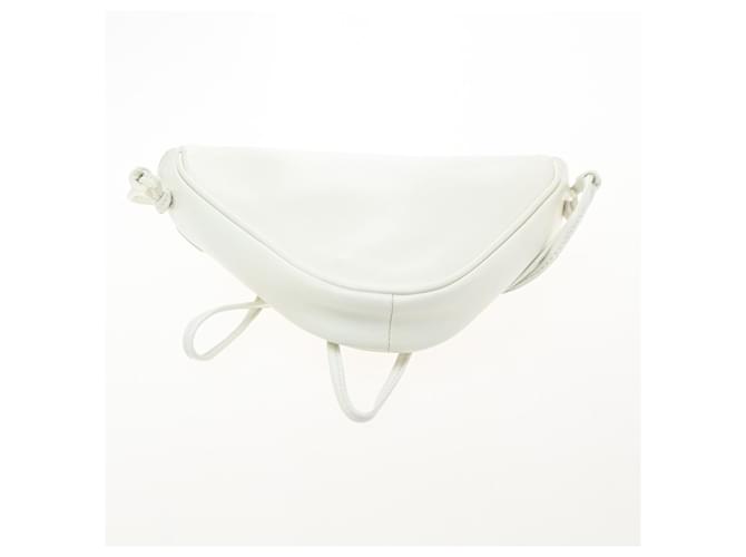 Céline Celine Triangle Leather Small Bianco - vista 2