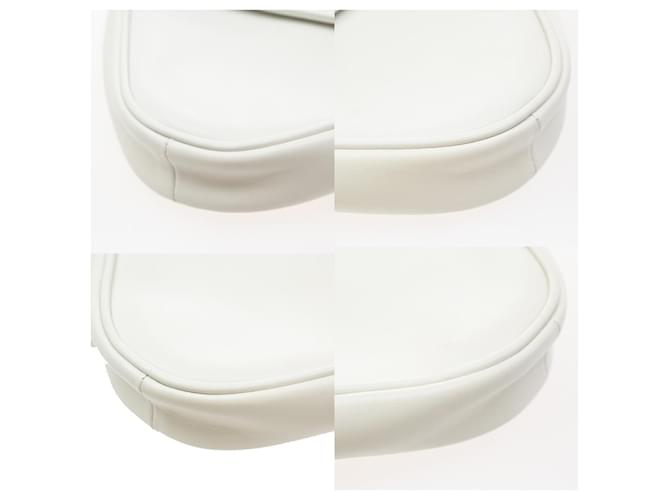 Céline Celine Triangle Leather Small Bianco - vista 7