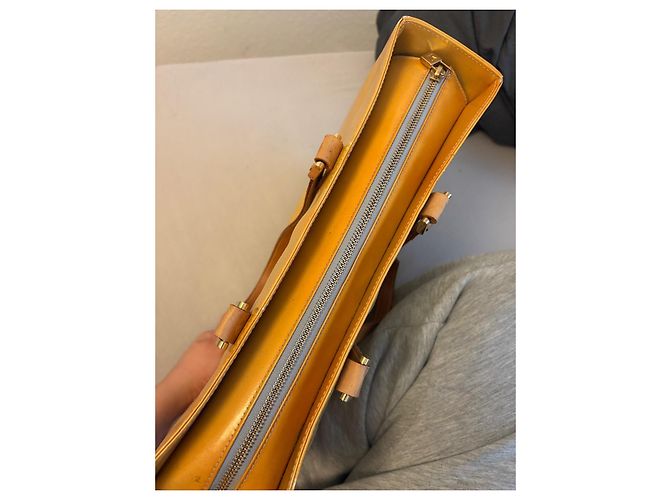 Louis Vuitton Monogram Vernis Reade Borsa Tote Giallo - vista 6