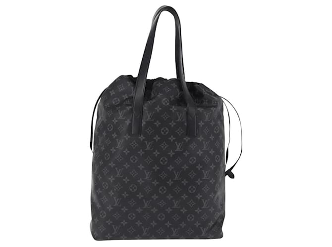 Louis Vuitton Cabas Light Drawstring Monogram Eclipse Canvas Nero - vista 2