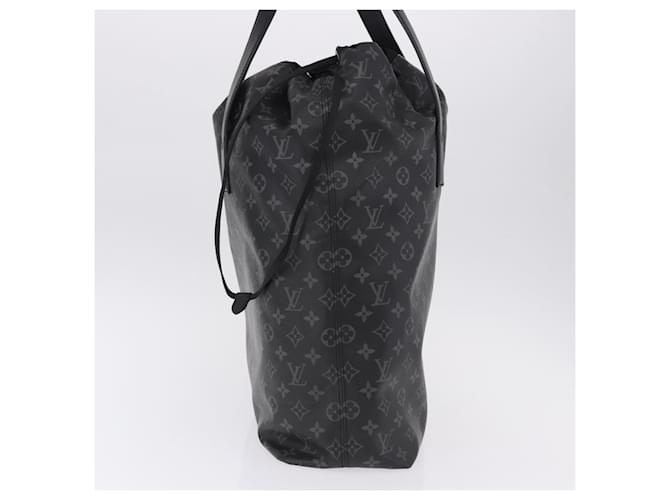 Louis Vuitton Cabas Light Drawstring Monogram Eclipse Canvas Nero - vista 3