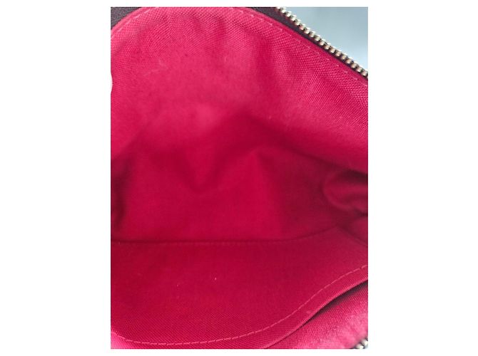 Louis Vuitton Pochette Damier Ebene Marrone - vista 5