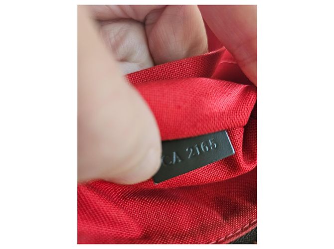 Louis Vuitton Pochette Damier Ebene Marrone - vista 8