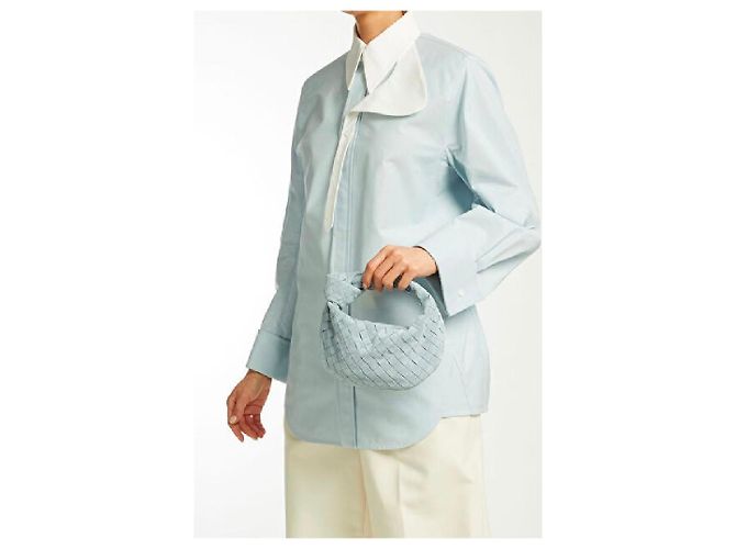 Bottega Veneta Borsa Jodie Mini in pelle Intrecciato - vista 5