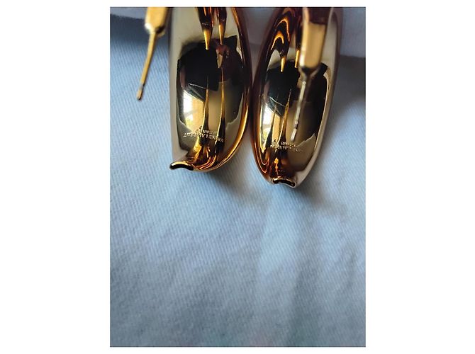 Orecchini a cerchio Saint Laurent color oro D'oro - vista 11