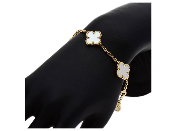 Bracciale Vintage Alhambra in madreperla Van Cleef & Arpels - vista 7