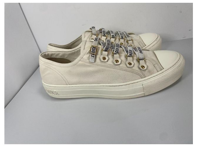 Sneakers Christian Dior Walk'N'Dior Crema - vista 2
