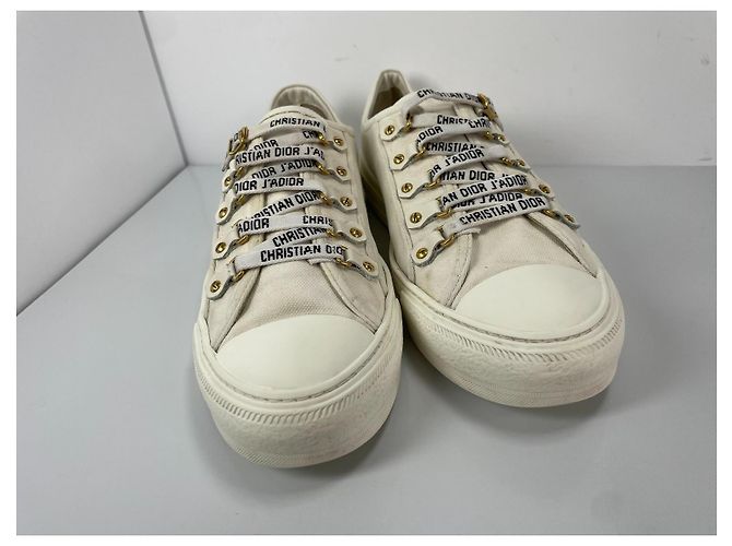 Sneakers Christian Dior Walk'N'Dior Crema - vista 3