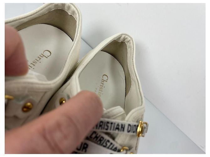 Sneakers Christian Dior Walk'N'Dior Crema - vista 4