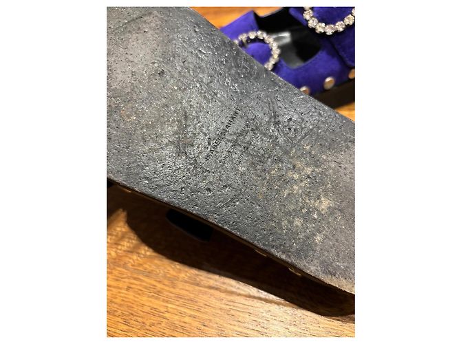 Isabel Marant Sandali slide scamosciati viola Porpora - vista 3