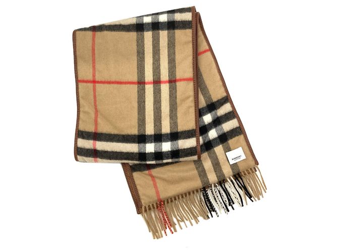 Sciarpa Burberry con motivo check marrone - vista 2