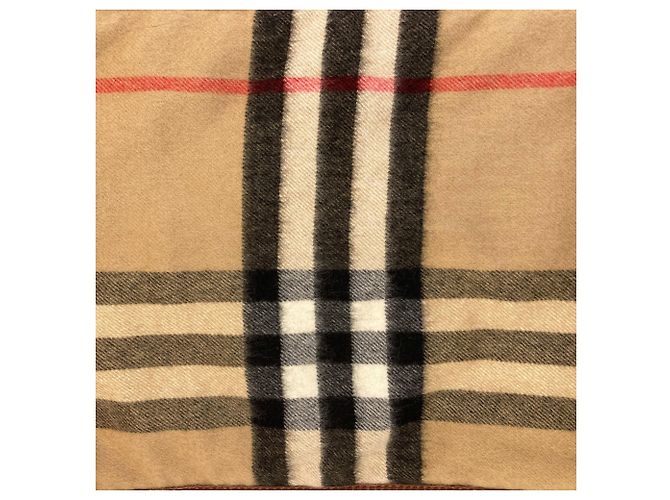 Sciarpa Burberry con motivo check marrone - vista 3