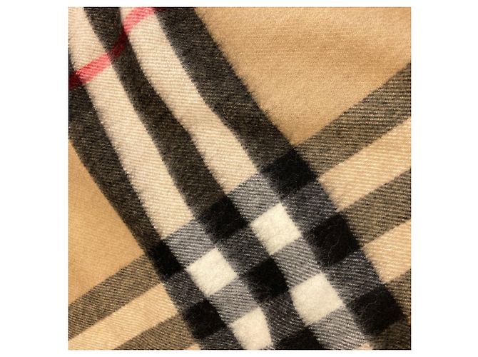 Sciarpa Burberry con motivo check marrone - vista 7