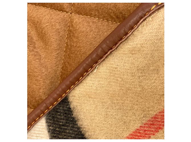 Sciarpa Burberry con motivo check marrone - vista 8
