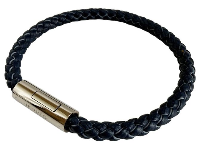 Hermès Bracciale Goliath Hermes Argento Blu navy - vista 2