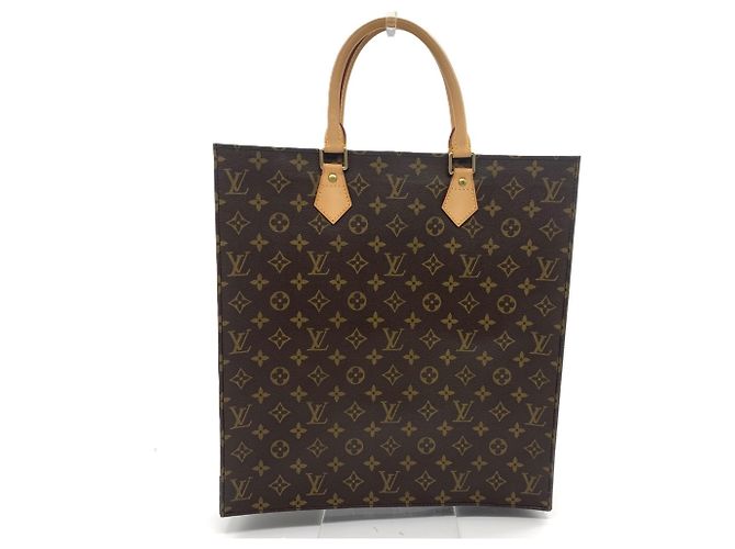 Louis Vuitton Sac Plat Monogram Tote Bag Marrone - vista 2