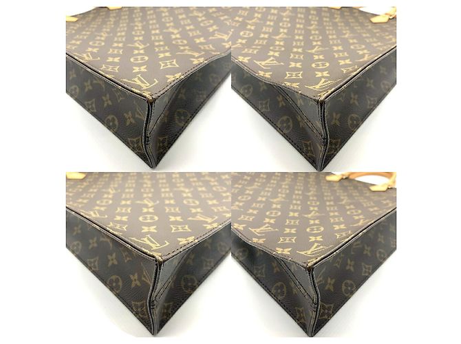 Louis Vuitton Sac Plat Monogram Tote Bag Marrone - vista 3