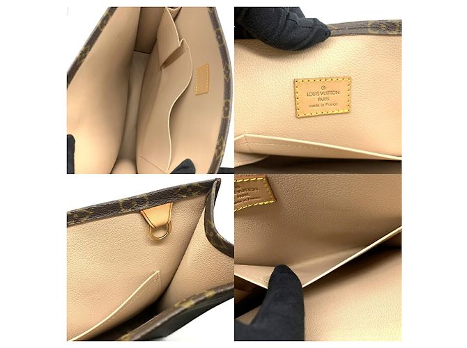 Louis Vuitton Sac Plat Monogram Tote Bag Marrone - vista 6