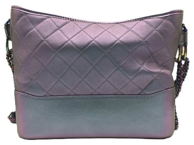 Borsa Chanel Gabrielle Hobo con tracolla a catena Argento Metallico - vista 2