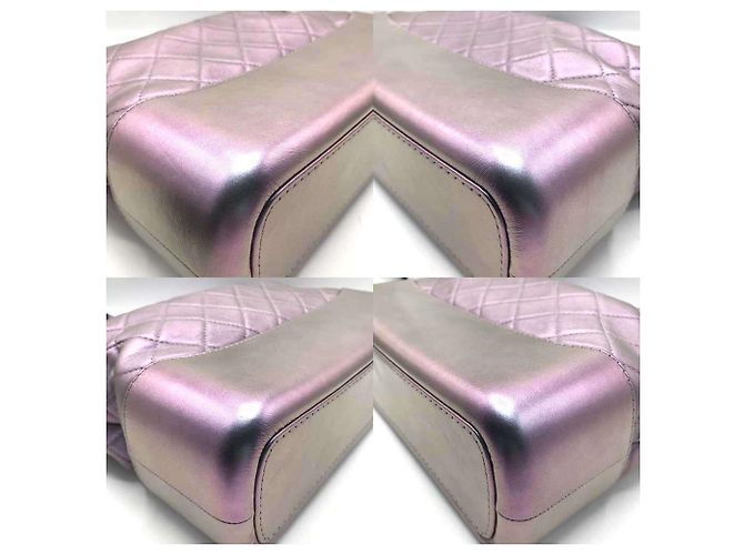 Borsa Chanel Gabrielle Hobo con tracolla a catena Argento Metallico - vista 4