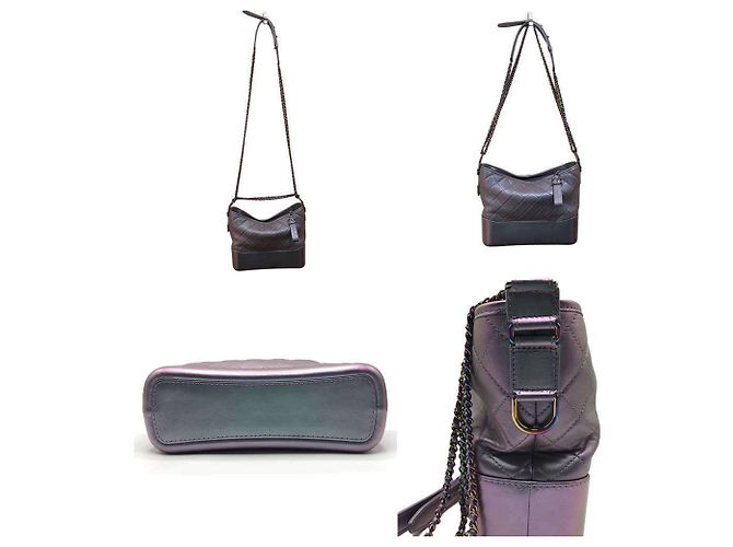 Borsa Chanel Gabrielle Hobo con tracolla a catena Argento Metallico - vista 5