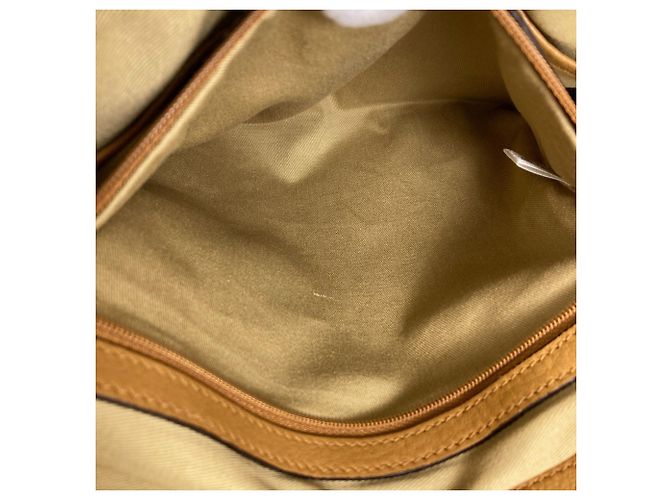 Borsa Tote MCM Logo in pelle marrone - vista 11