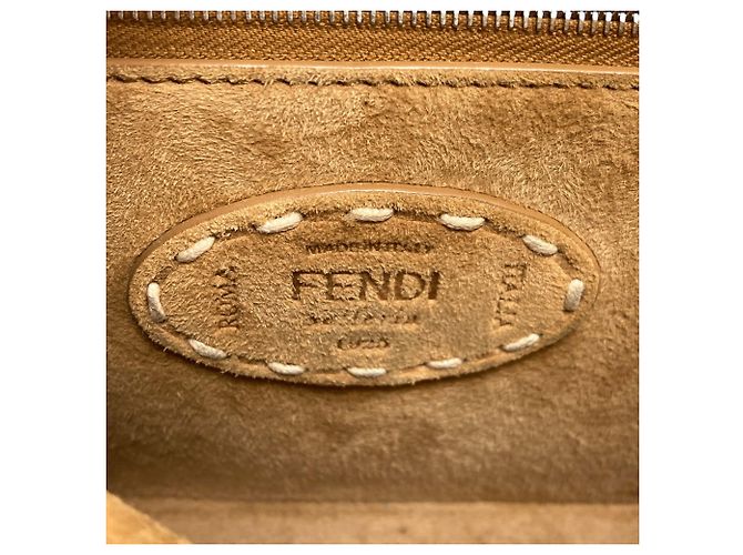 Borsa a mano 2-Way Fendi Peekaboo Selleria Marrone - vista 7