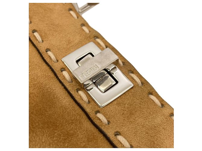 Borsa a mano 2-Way Fendi Peekaboo Selleria Marrone - vista 9