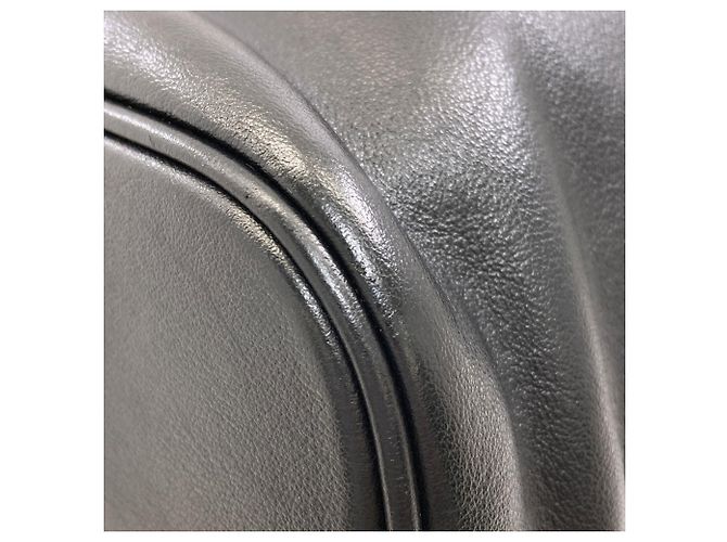 Borsa tote Prada Logo in pelle nera Nero - vista 13