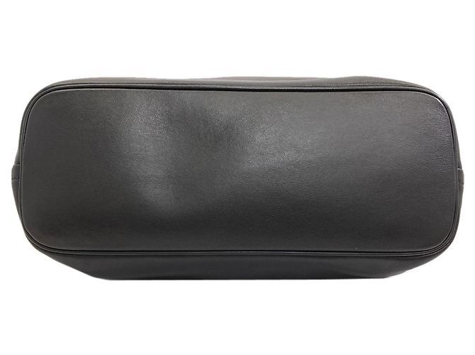 Borsa tote Prada Logo in pelle nera Nero - vista 4