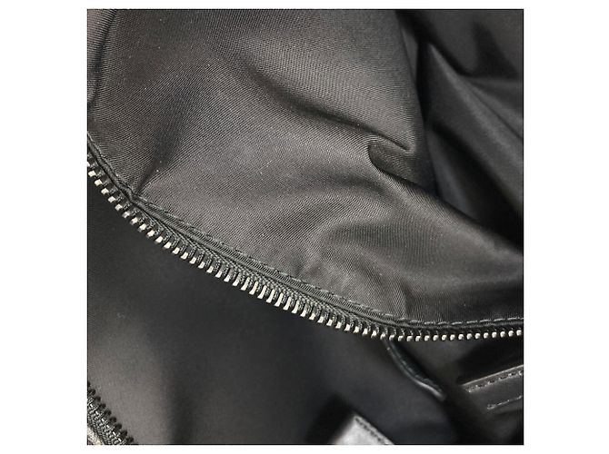Borsa tote Prada Logo in pelle nera Nero - vista 8