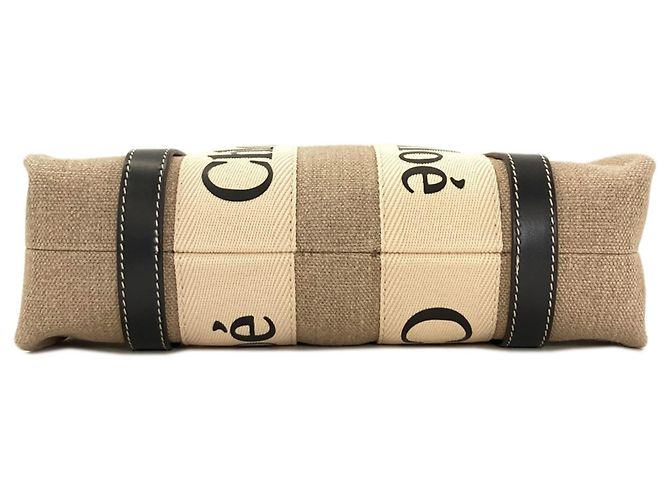 Borsa 2-Way Chloé Woody Small Marrone Nero - vista 4
