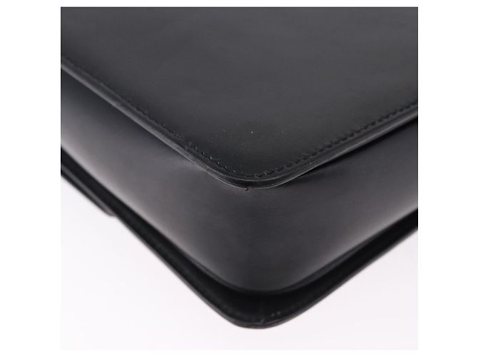 Bolsa de Ombro GUCCI em Couro Preto e Ouro Auth BA14311 Dourado - vista 15