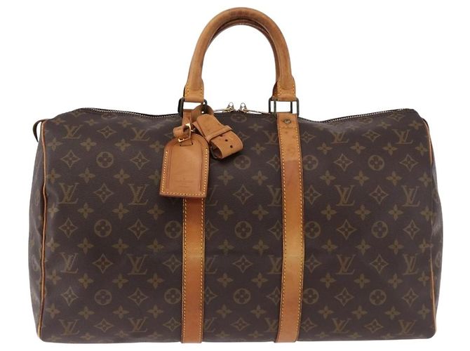 LOUIS VUITTON Borsa Boston Monogram Keepall 45 M41428 LV Auth 190775 Monogramma - vista 13