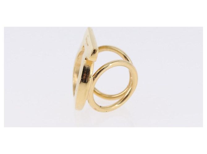 Salvatore Ferragamo Pierce Brooch Ring Metal 5 Set Gold Silver Auth SW2660 Argento D'oro - vista 10