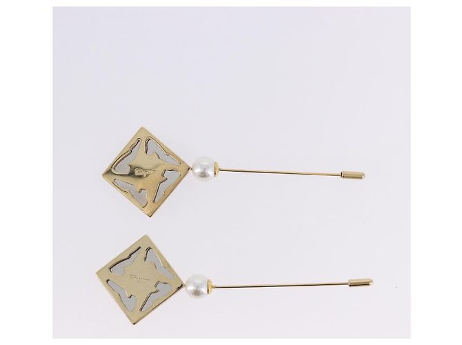 Salvatore Ferragamo Pierce Brooch Ring Metal 5 Set Gold Silver Auth SW2660 Argento D'oro - vista 14