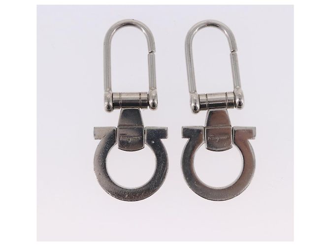 Salvatore Ferragamo Pierce Brooch Ring Metal 5 Set Gold Silver Auth SW2660 Argento D'oro - vista 2