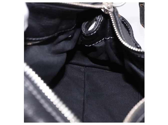 Chloé Borsa Chloe Paddington in pelle nera e oro Auth SW2641M Nero D'oro - vista 22