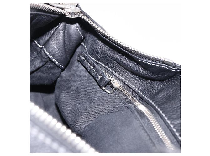 Chloé Borsa Chloe Paddington in pelle nera e oro Auth SW2641M Nero D'oro - vista 24