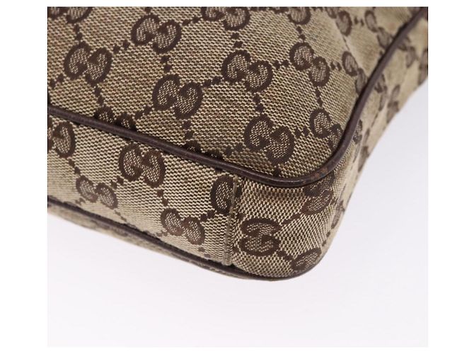 Borsa a Spalla GUCCI GG Canvas Beige Argento 92551 Auth 192812 - vista 14