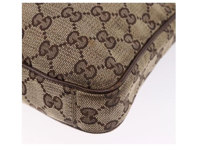 Borsa a Spalla GUCCI GG Canvas Beige Argento 92551 Auth 192812 - vista 16