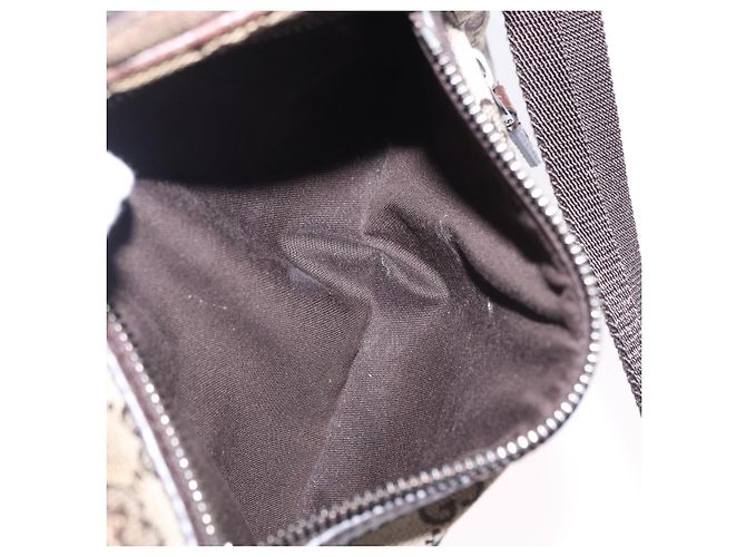 Borsa a Spalla GUCCI GG Canvas Beige Argento 92551 Auth 192812 - vista 22