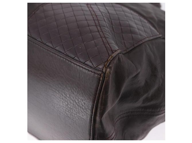 Borsa BOTTEGA VENETA in pelle marrone Auth 192299 - vista 14