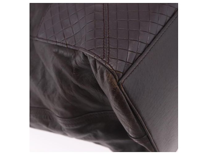 Borsa BOTTEGA VENETA in pelle marrone Auth 192299 - vista 15