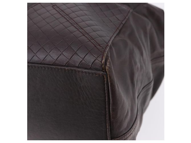 Borsa BOTTEGA VENETA in pelle marrone Auth 192299 - vista 16