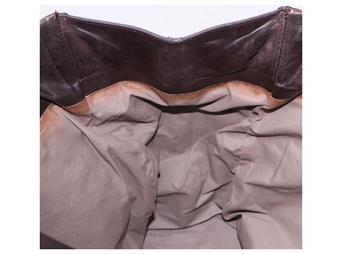 Borsa BOTTEGA VENETA in pelle marrone Auth 192299 - vista 19
