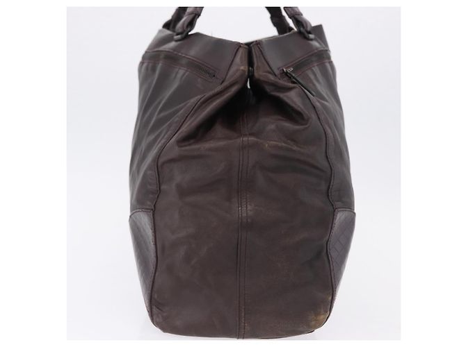 Borsa BOTTEGA VENETA in pelle marrone Auth 192299 - vista 3