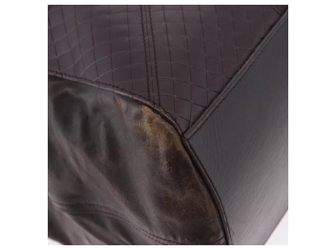 Borsa BOTTEGA VENETA in pelle marrone Auth 192299 - vista 9