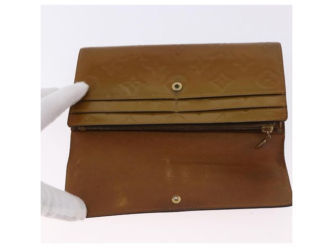 LOUIS VUITTON Vernis Portefeiulle Sarah Long Wallet Moldore M90290 Auth BA14416 - vista 18