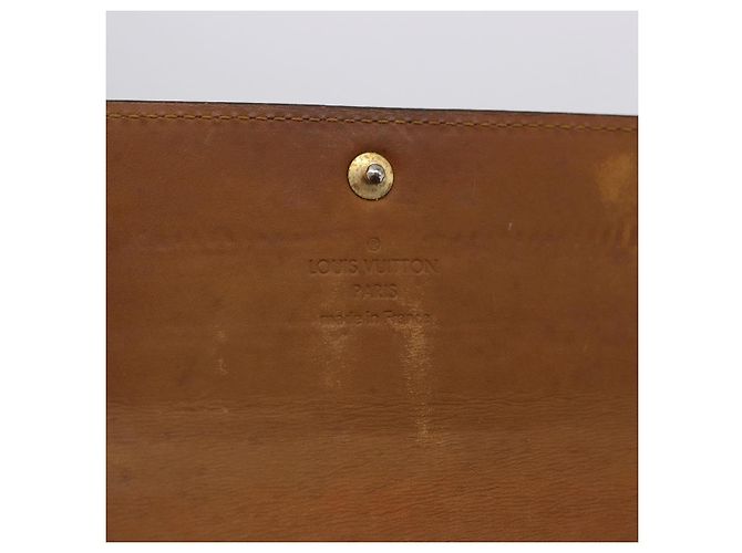 LOUIS VUITTON Vernis Portefeiulle Sarah Long Wallet Moldore M90290 Auth BA14416 - vista 8